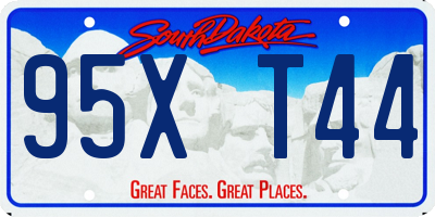 SD license plate 95XT44
