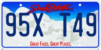 SD license plate 95XT49