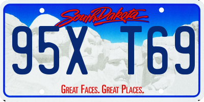 SD license plate 95XT69