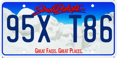 SD license plate 95XT86