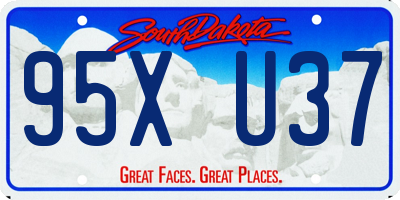 SD license plate 95XU37