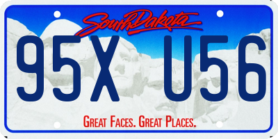 SD license plate 95XU56