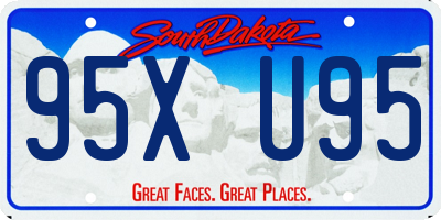 SD license plate 95XU95