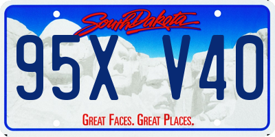 SD license plate 95XV40