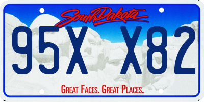 SD license plate 95XX82
