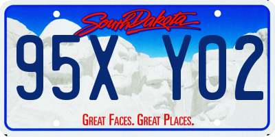SD license plate 95XY02