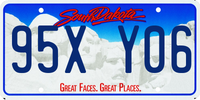 SD license plate 95XY06