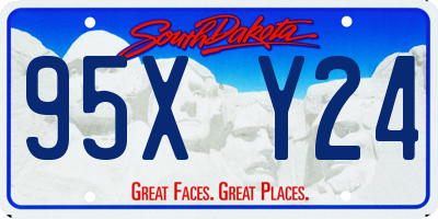 SD license plate 95XY24