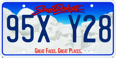 SD license plate 95XY28