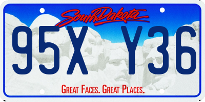 SD license plate 95XY36