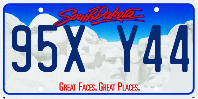 SD license plate 95XY44