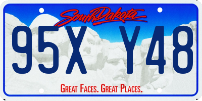 SD license plate 95XY48
