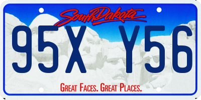 SD license plate 95XY56