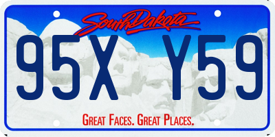SD license plate 95XY59