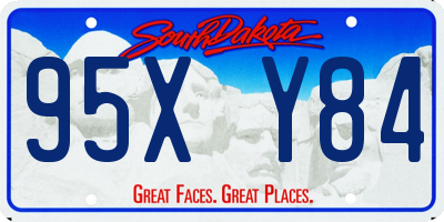 SD license plate 95XY84
