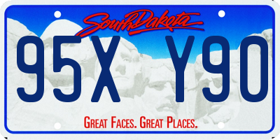 SD license plate 95XY90