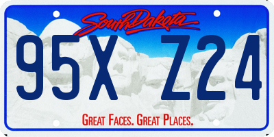 SD license plate 95XZ24