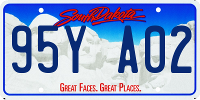 SD license plate 95YA02