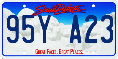 SD license plate 95YA23