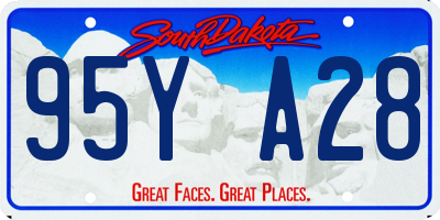 SD license plate 95YA28