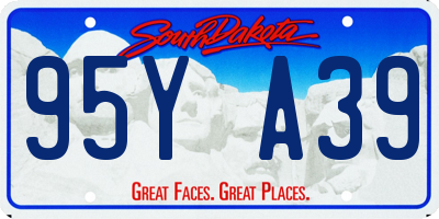 SD license plate 95YA39