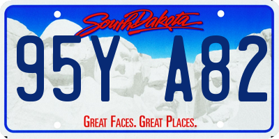 SD license plate 95YA82