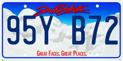 SD license plate 95YB72