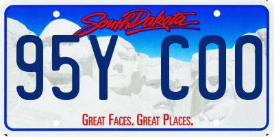 SD license plate 95YC00
