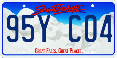 SD license plate 95YC04