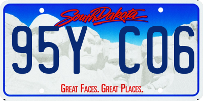 SD license plate 95YC06