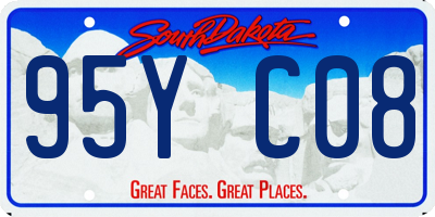 SD license plate 95YC08
