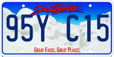 SD license plate 95YC15