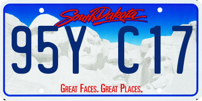 SD license plate 95YC17