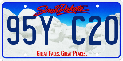SD license plate 95YC20