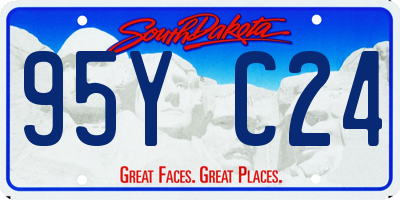 SD license plate 95YC24