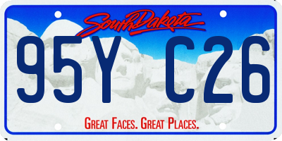 SD license plate 95YC26