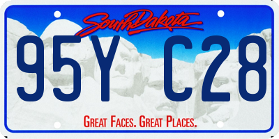 SD license plate 95YC28