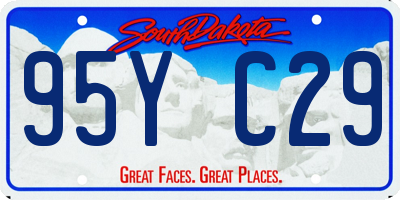 SD license plate 95YC29