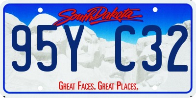 SD license plate 95YC32