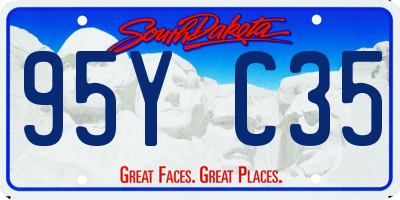 SD license plate 95YC35