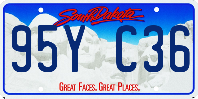 SD license plate 95YC36
