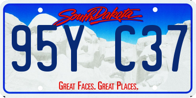 SD license plate 95YC37