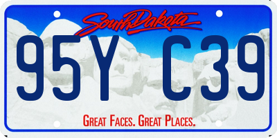 SD license plate 95YC39