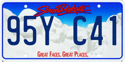 SD license plate 95YC41