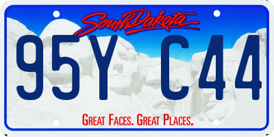 SD license plate 95YC44