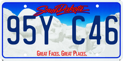 SD license plate 95YC46