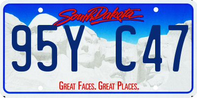 SD license plate 95YC47