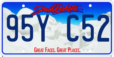 SD license plate 95YC52