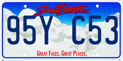 SD license plate 95YC53