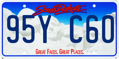SD license plate 95YC60